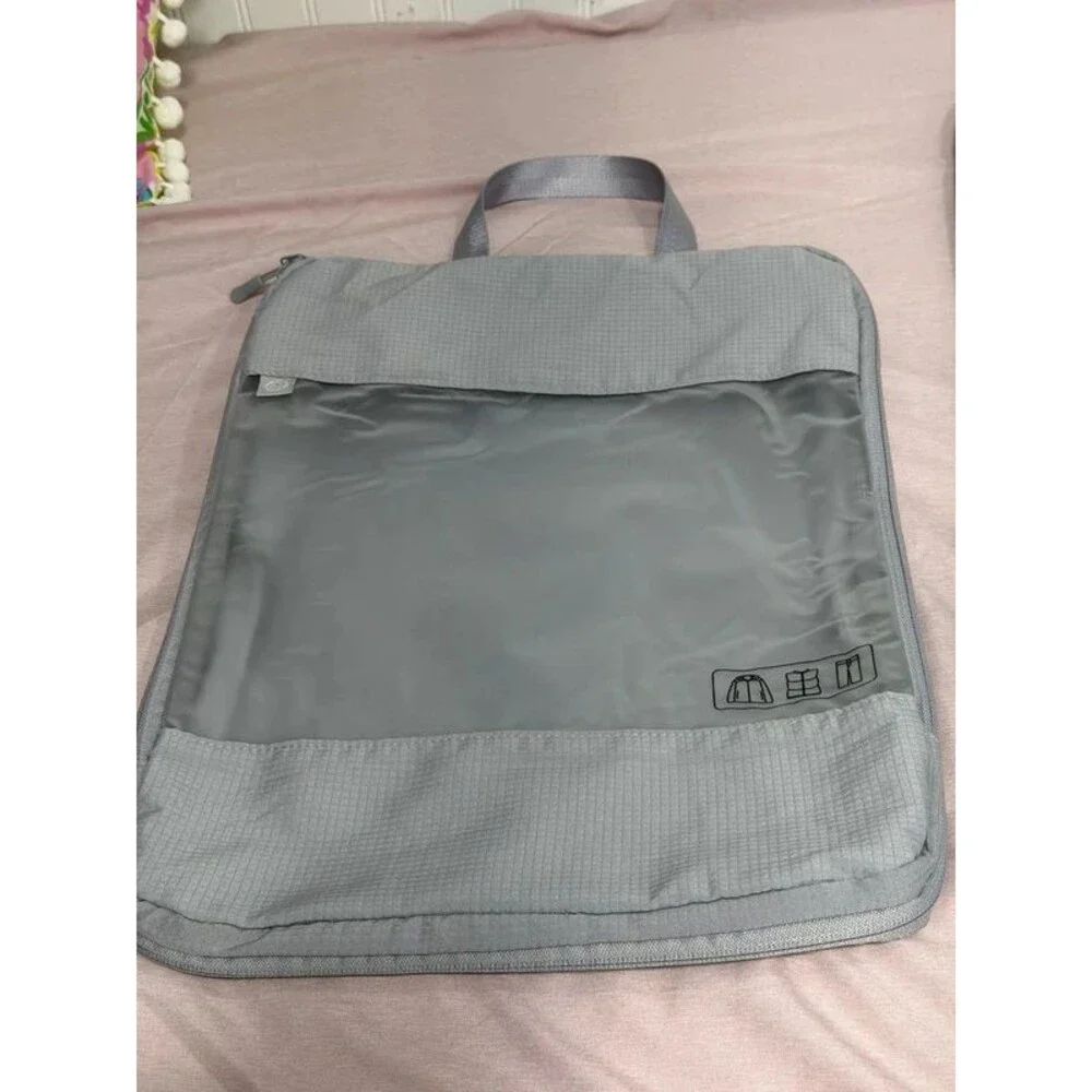 Joan & David Packing Cubes Set Storm Blue Compression Travel Organizer 4pc